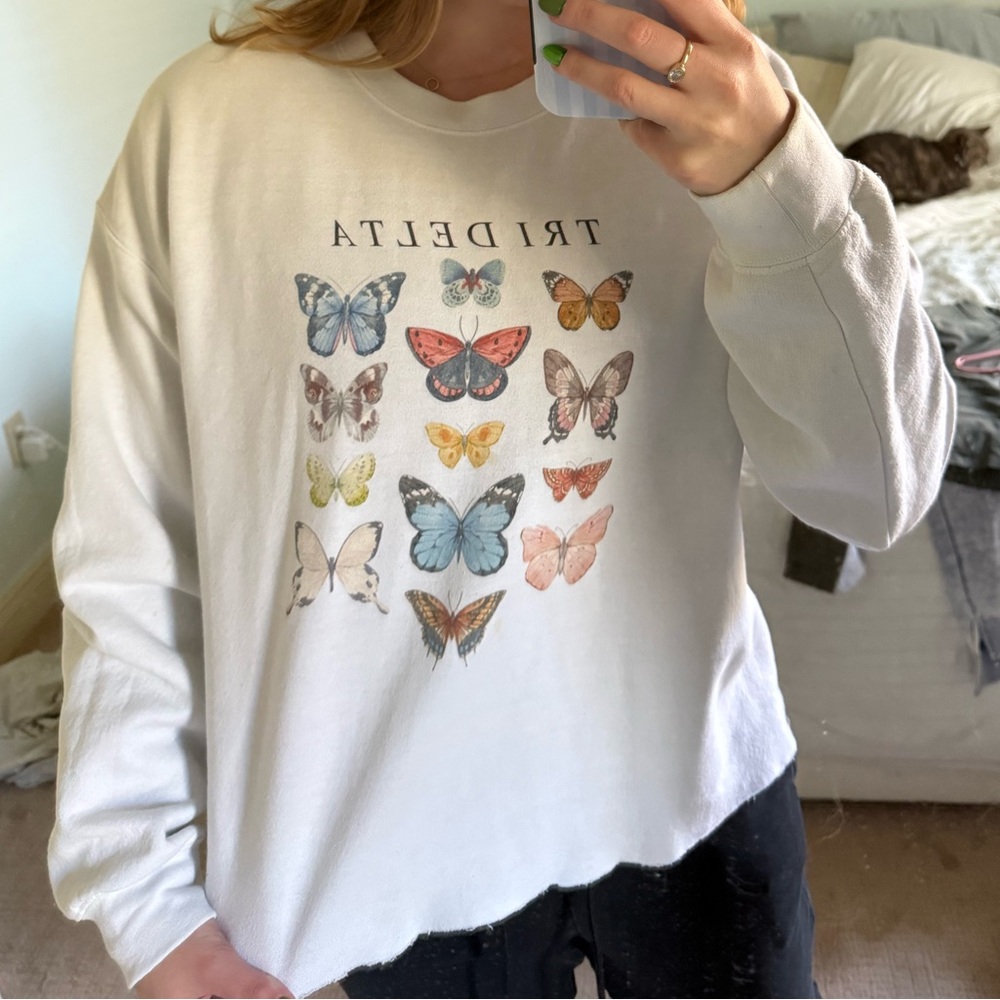 Vintage Tri Delta Butterfly Sweatshirt